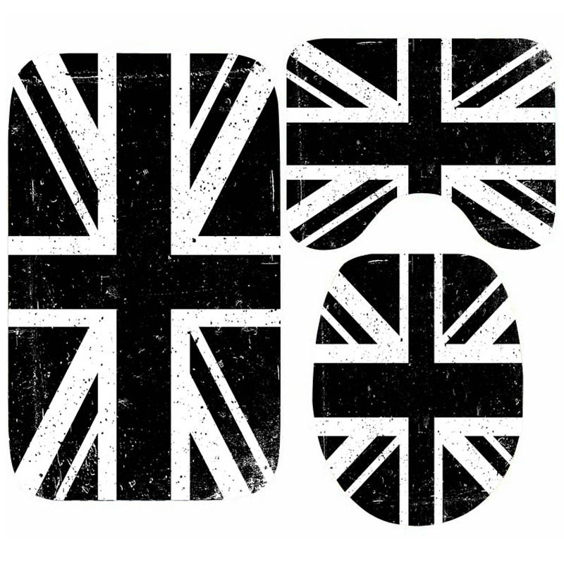 Home Textiles Uk - Grunge Set keset kamar mandi bendera