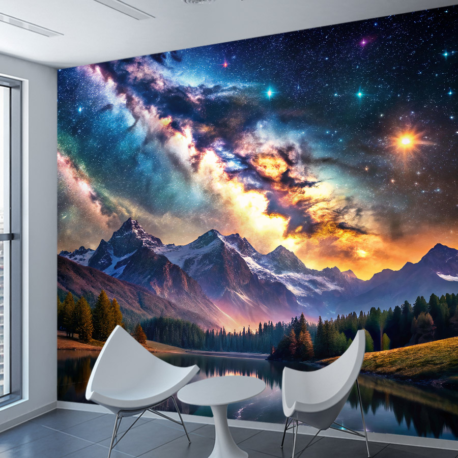 Galaxy Home Textiles - Kertas Dinding Tahan Air Opsional Peel