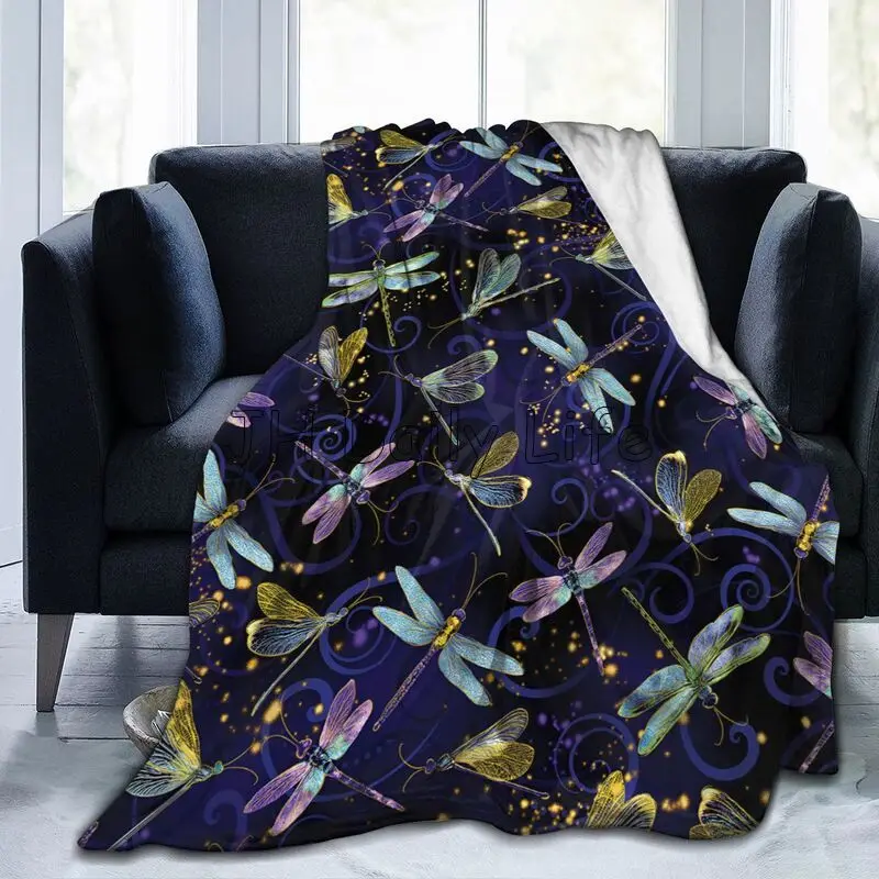 Galaxy Home Textiles - Selimut Bulu Galaksi Capung Selimut Flanel