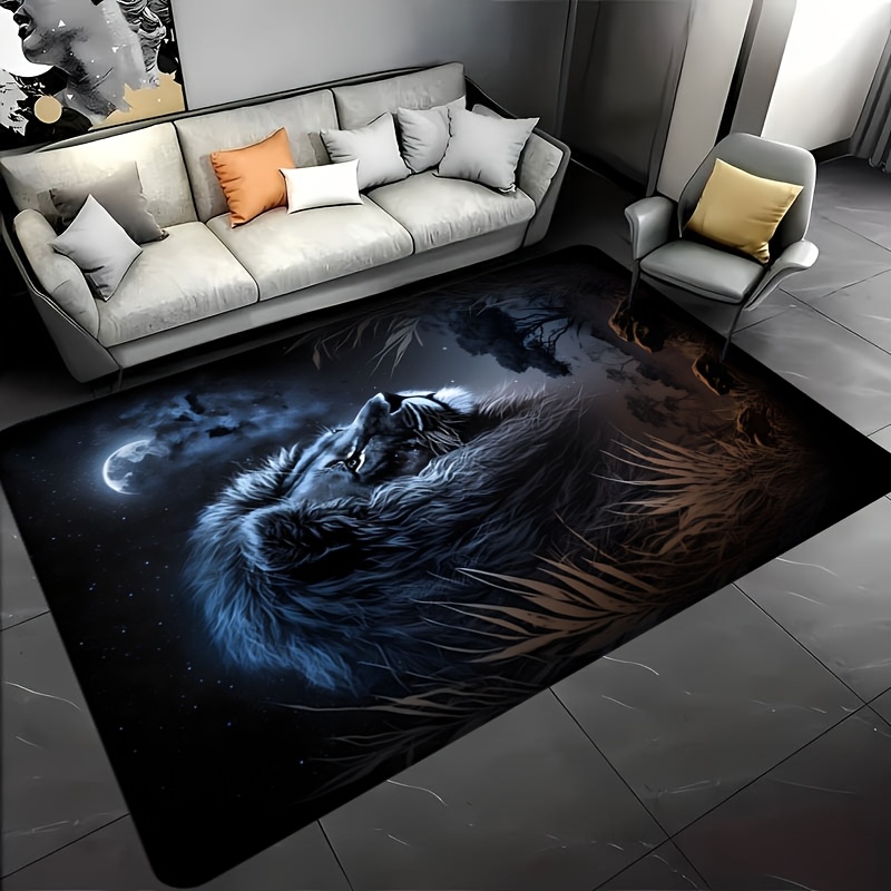 Home Textiles Design - Karpet Lantai Singa Malam Berbintang -