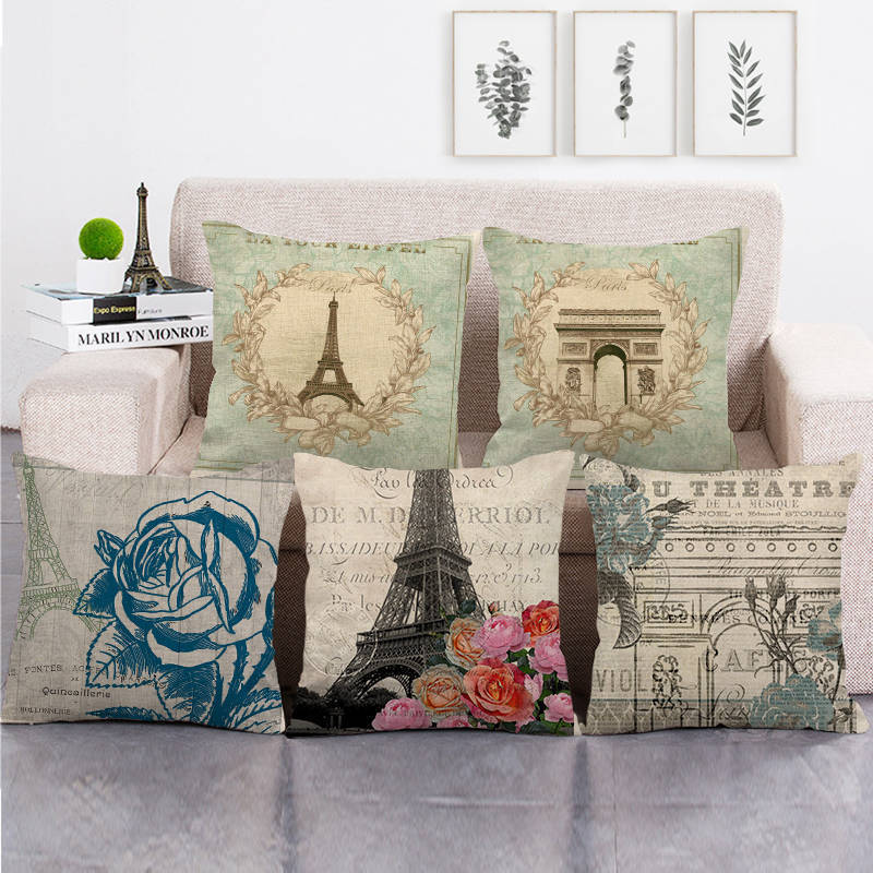 Home Textiles Uk - London, Paris Tower, UK Digital print