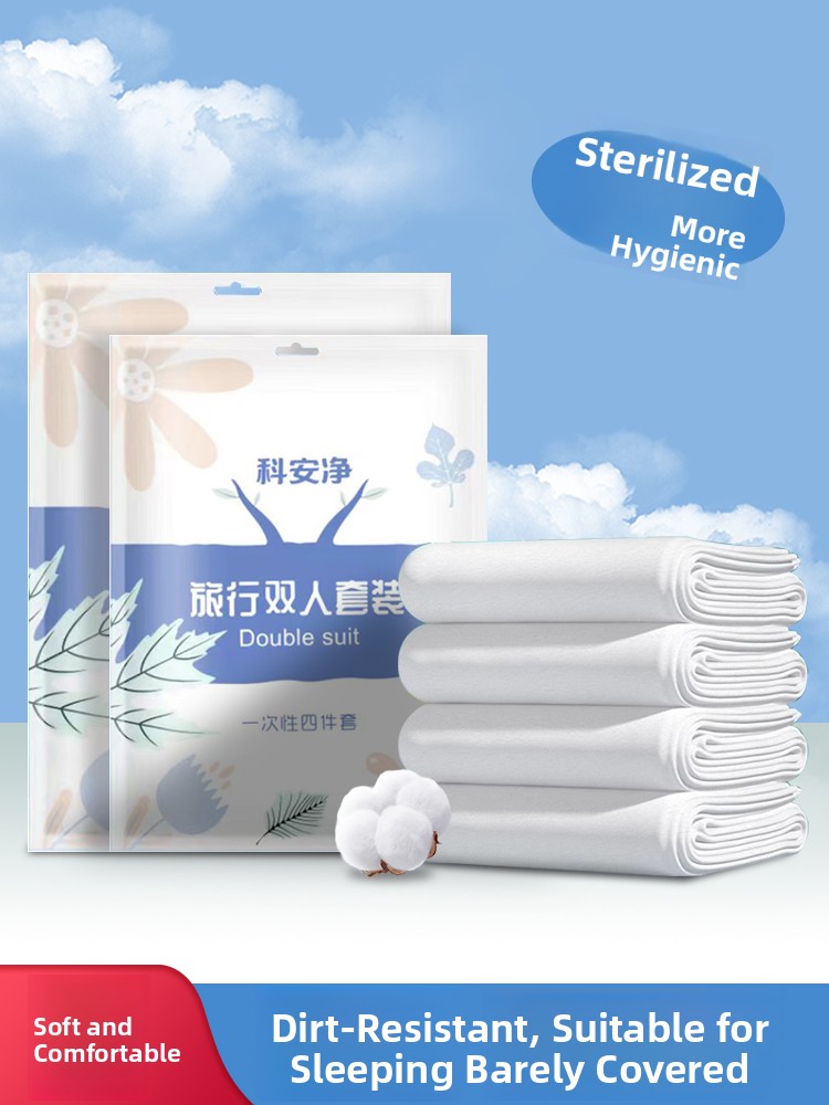 Linen Duvet Cover - Set Sprei Sekali Pakai, Sarung Bantal,