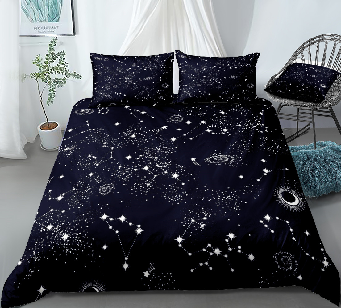 Galaxy Home Textiles - Set seprai bintang langit malam anak