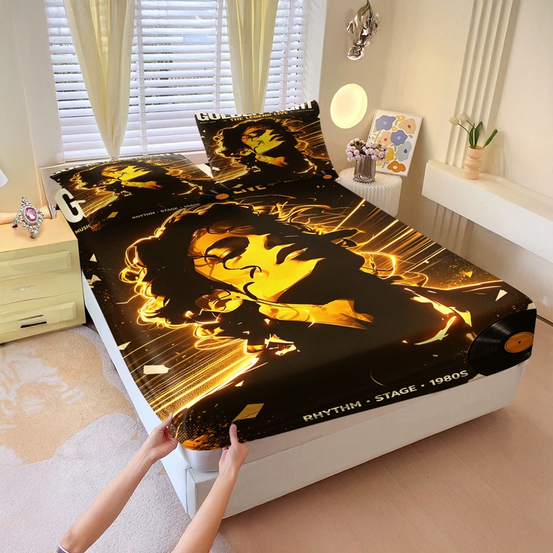 Fitted Sheet Deep - Set Sprei Fitted Michael Jackson, Ikon