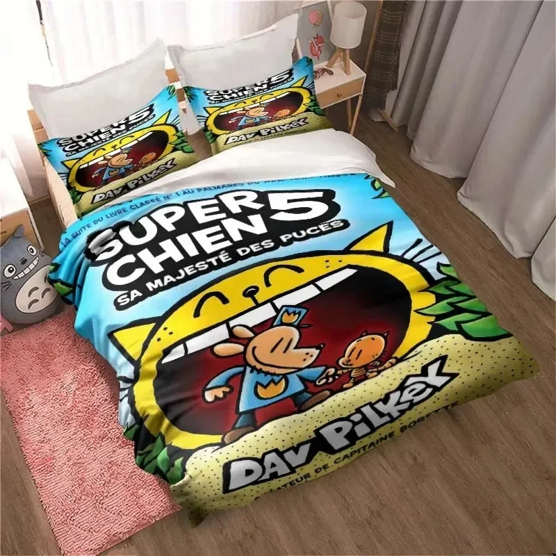 Linen Duvet Cover - Set Sprei Motif Kartun Lucu DOG