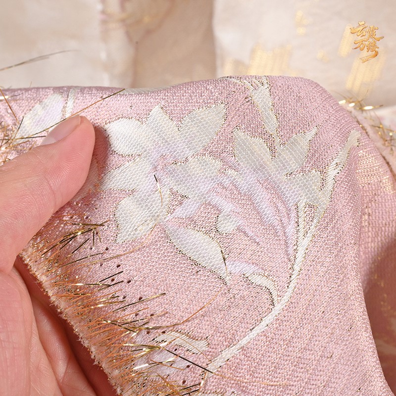 Kain jacquard bordir bunga bes - Home Textiles Design ulasan dan harga