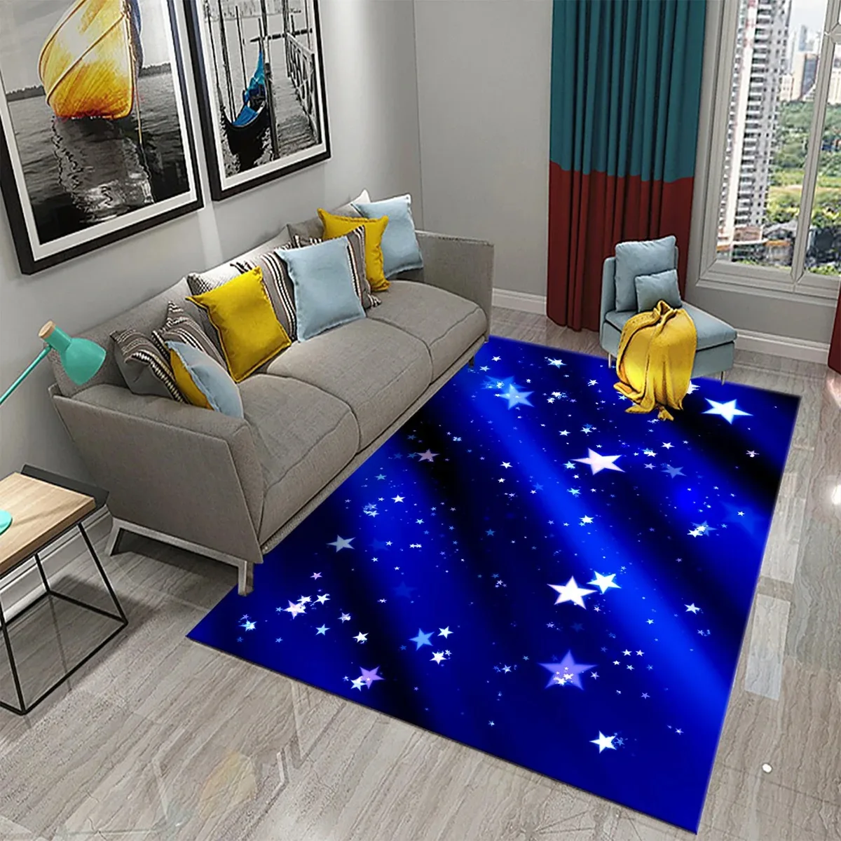 Karpet Bintang Karpet Area Gal - Galaxy Home Textiles ulasan dan harga