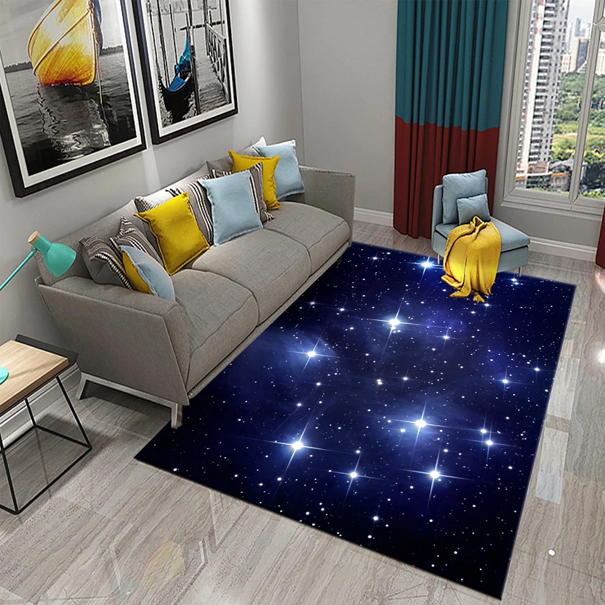 Karpet Bintang Karpet Area Gal - Galaxy Home Textiles ulasan dan harga