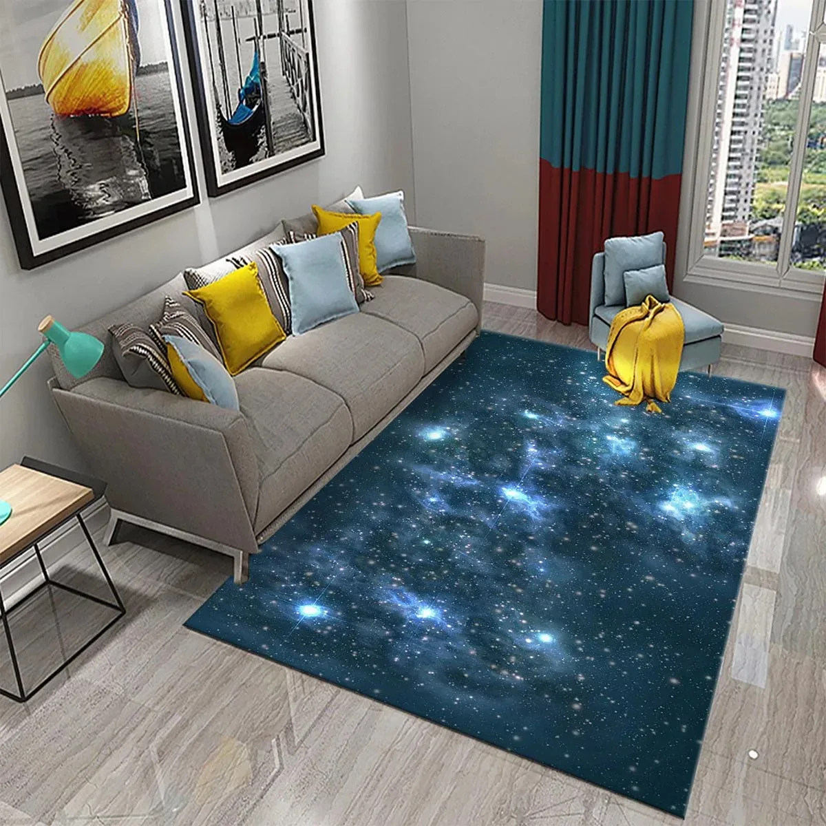 Karpet Bintang Karpet Area Gal - Galaxy Home Textiles ulasan dan harga