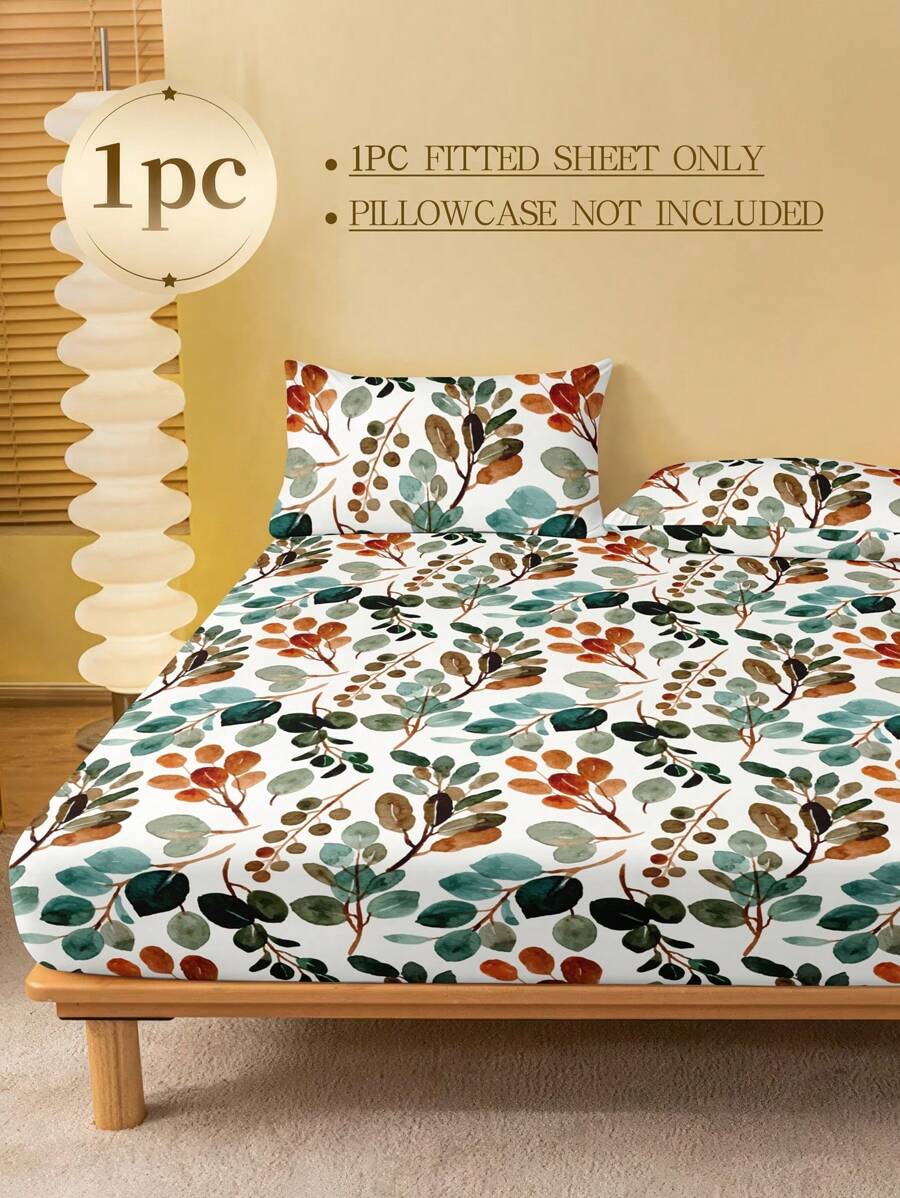 Sprei Bermotif Daun Bunga, Lem - Fitted Sheet Deep ulasan dan harga