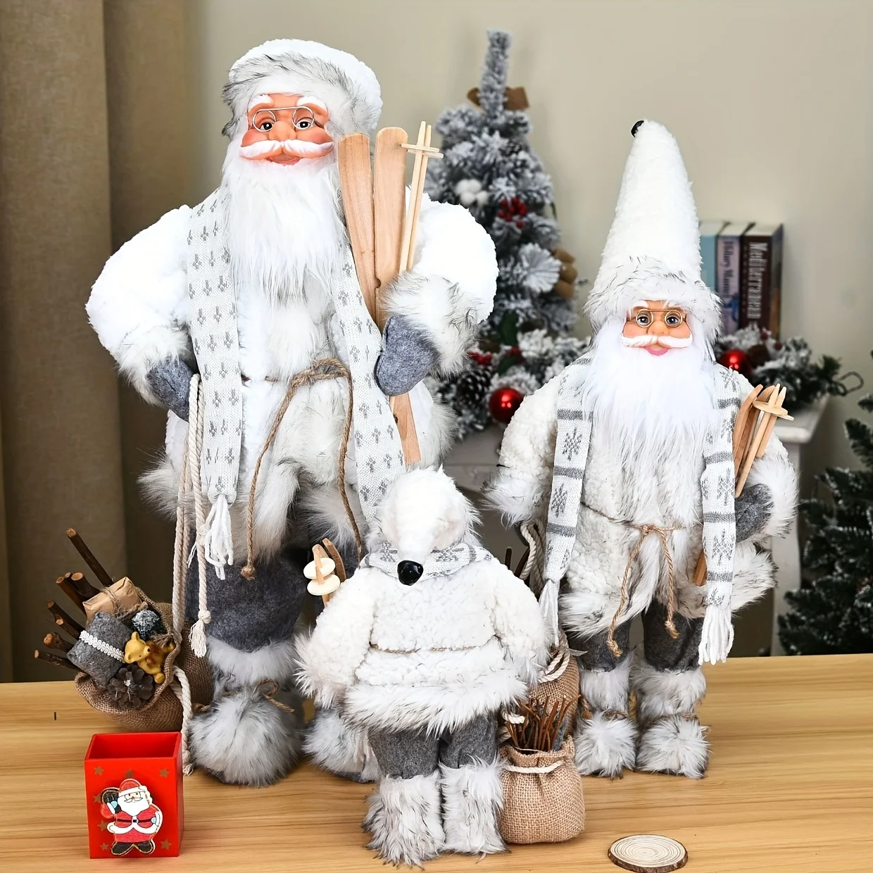 Santa Claus biru dan putih, ha - Home Textiles And Furnishing ulasan dan harga