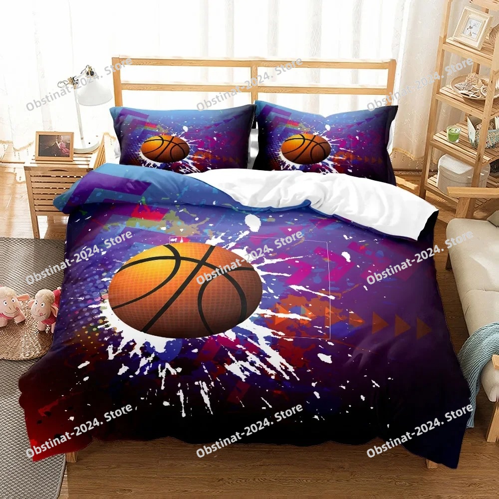 Set Sprei Basket 3D Fantastis, - Home Textiles Uk ulasan dan harga