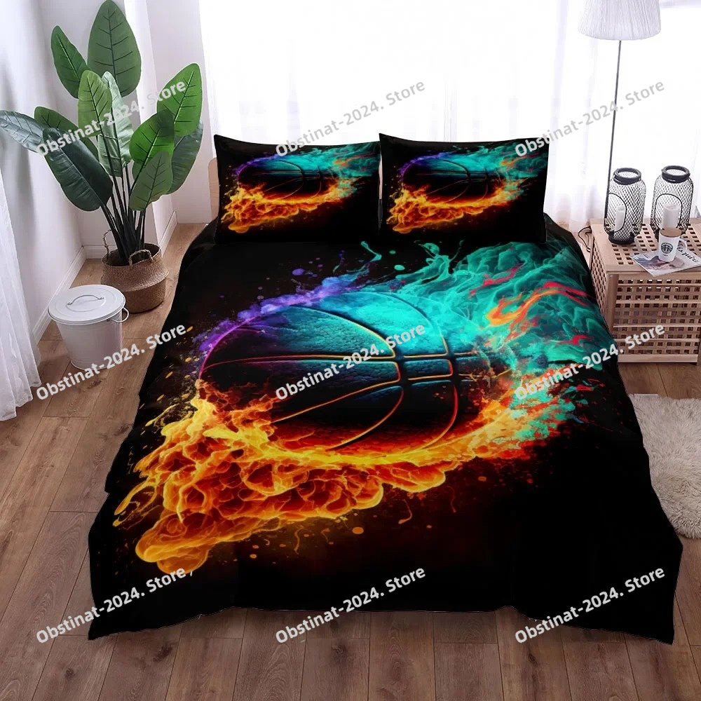 Set Sprei Basket 3D Fantastis, - Home Textiles Uk ulasan dan harga