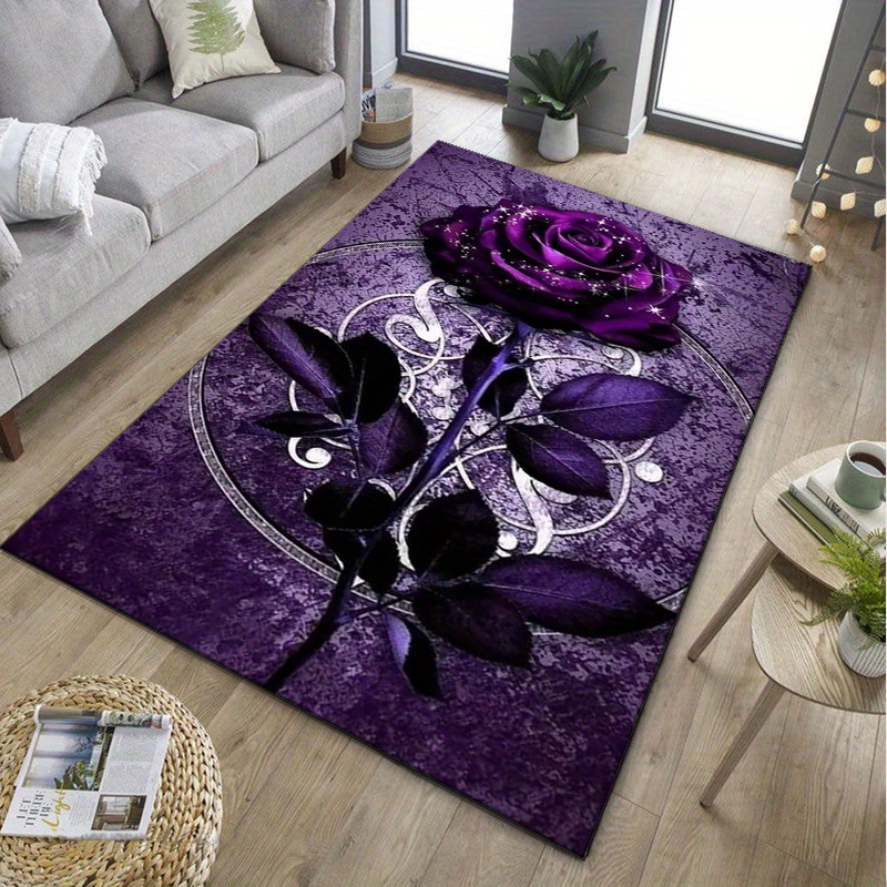 Karpet Daun Ungu untuk Dekoras - Home Textiles Design ulasan dan harga