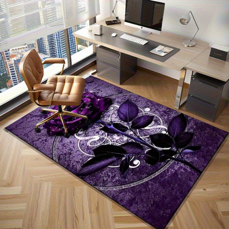 Karpet Daun Ungu untuk Dekoras - Home Textiles Design ulasan dan harga
