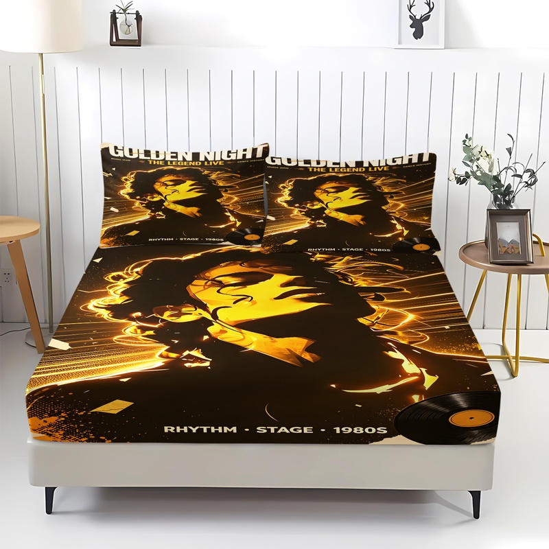 Set Sprei Fitted Michael Jacks - Fitted Sheet Deep ulasan dan harga