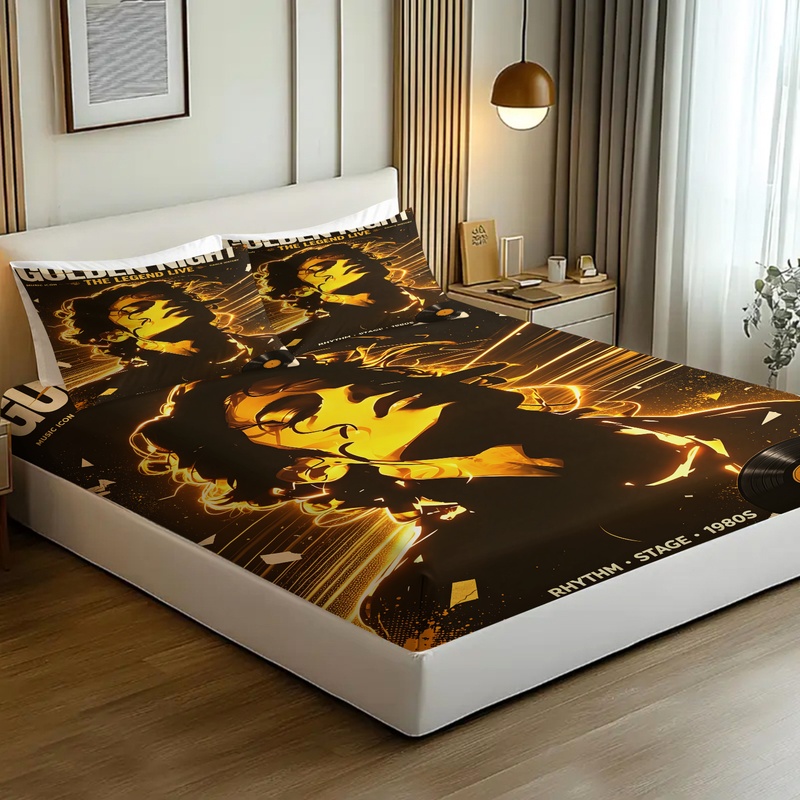 Set Sprei Fitted Michael Jacks - Fitted Sheet Deep ulasan dan harga