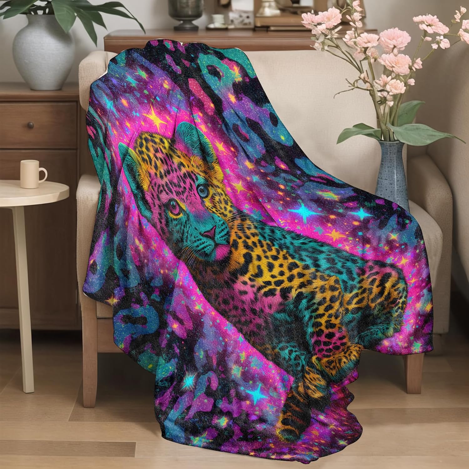 Selimut macan tutul galaksi de - Galaxy Home Textiles ulasan dan harga
