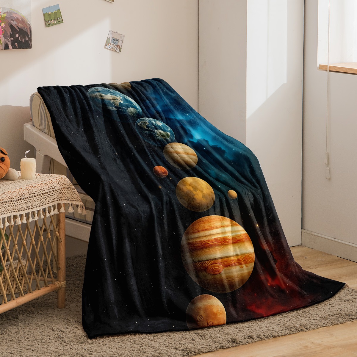 Selimut bermotif flanel pola p - Galaxy Home Textiles ulasan dan harga
