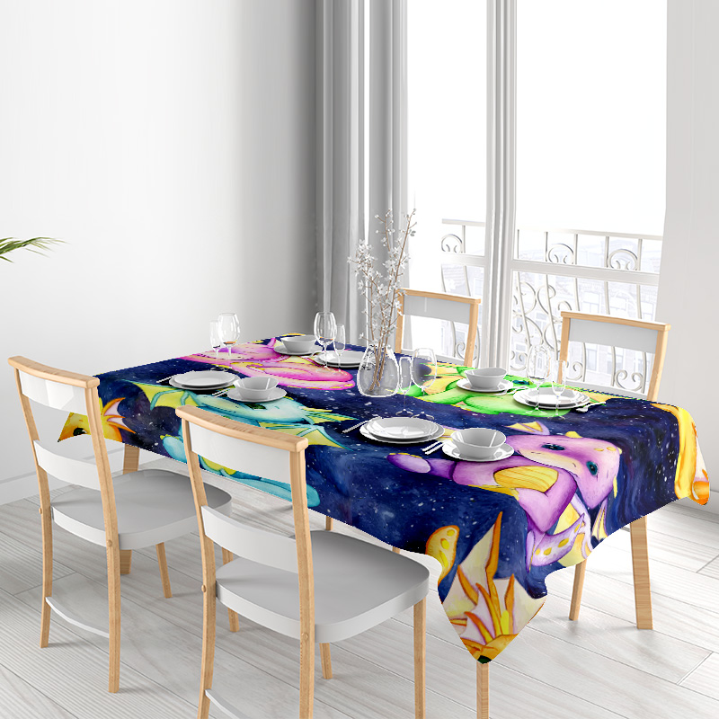 Taplak Meja Unicorn Galaksi Ce - Galaxy Home Textiles ulasan dan harga
