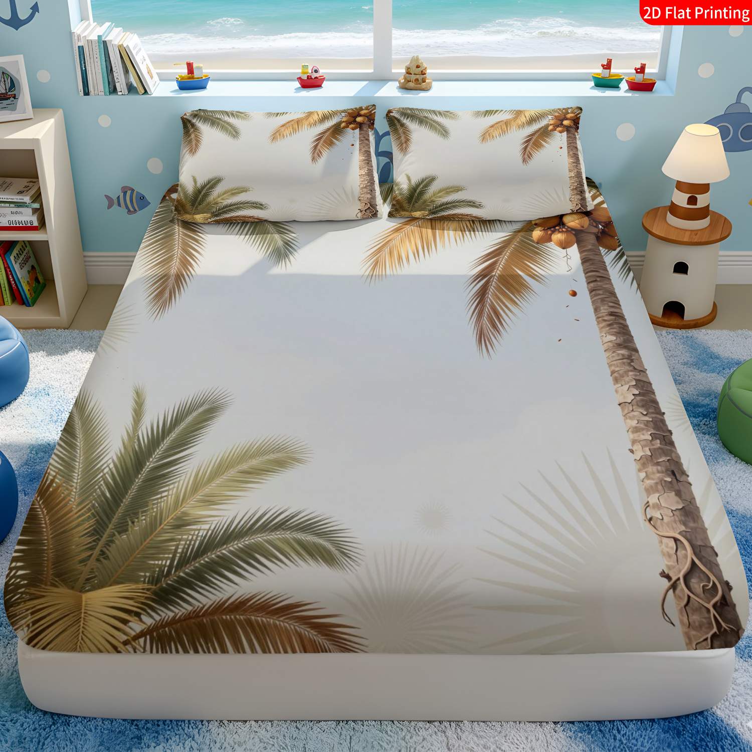 Gaya Tropis, Set Sprei Bertema - Fitted Sheet Deep ulasan dan harga