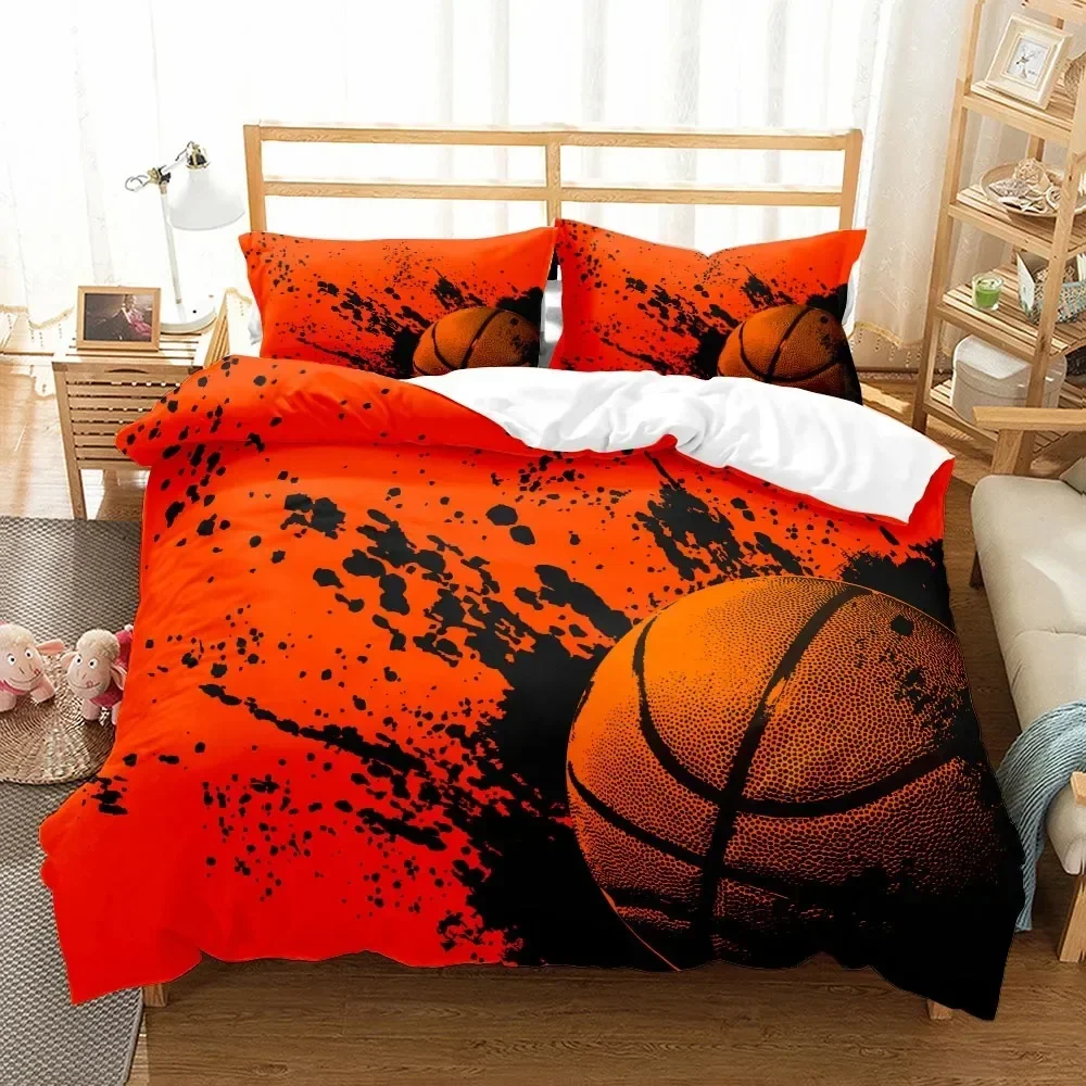 Set Sprei Basket 3D Print Fant - Home Textiles Uk ulasan dan harga