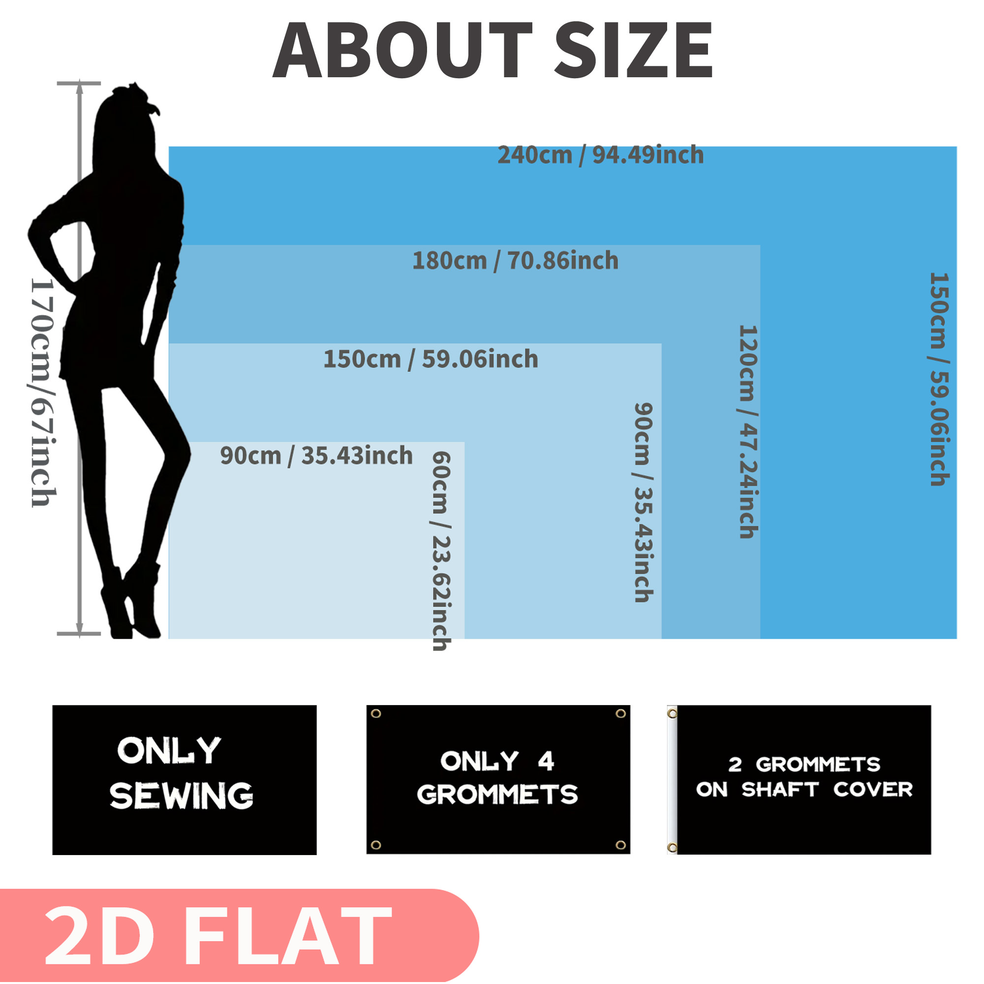 1 Buah Spanduk Inggris 2D Data - Home Textiles Uk ulasan dan harga